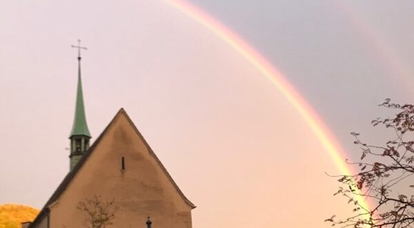 Regenbogen über Sebastianskappelle